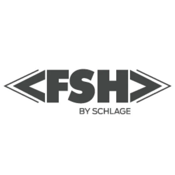 FSH Magnetic Door Lock, Slimline Double Monitored Black, FSHFEM4300DM-BLK