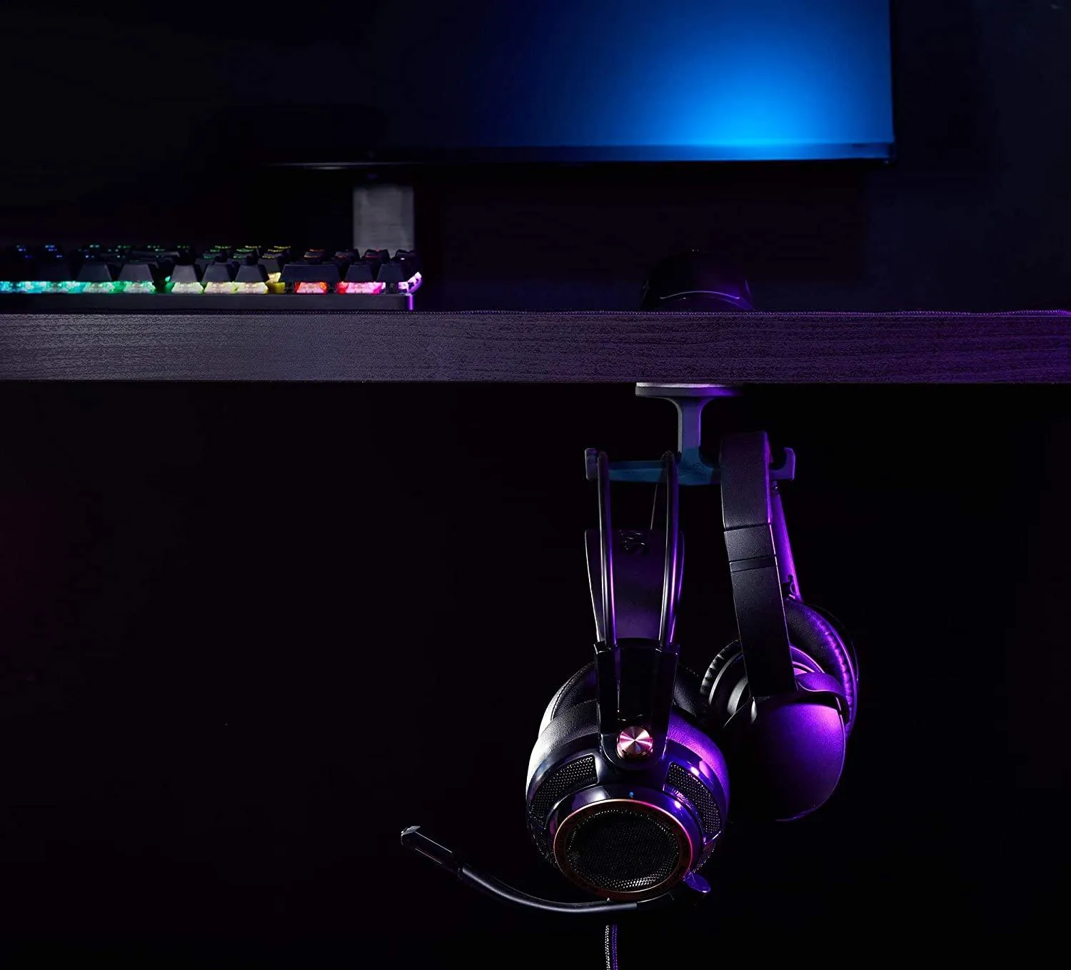 Glorious PC Gaming Race the Trident Under-Desk Headset Mount