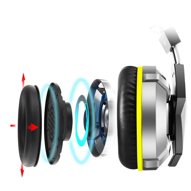 Head-mounted gaming headset