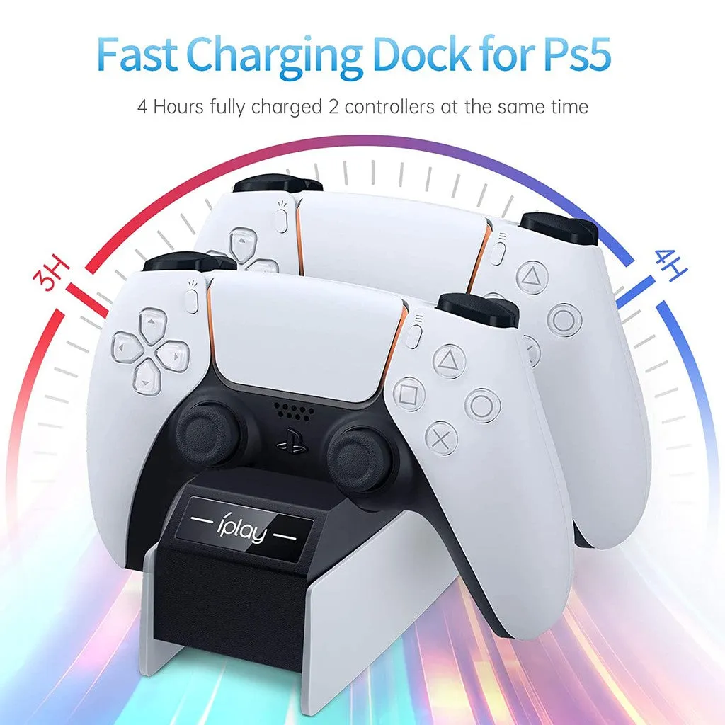 IPLAY Dual Charging Dock for PlayStation 5 Controller