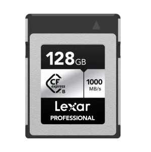 Lexar Professional Silver 128GB CFexpress Type B 1750MB/s Memory Card