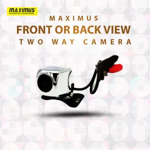 Maximus Two Way Front or Back View Camera - Wide Angle View | Optional for Lines and View Change