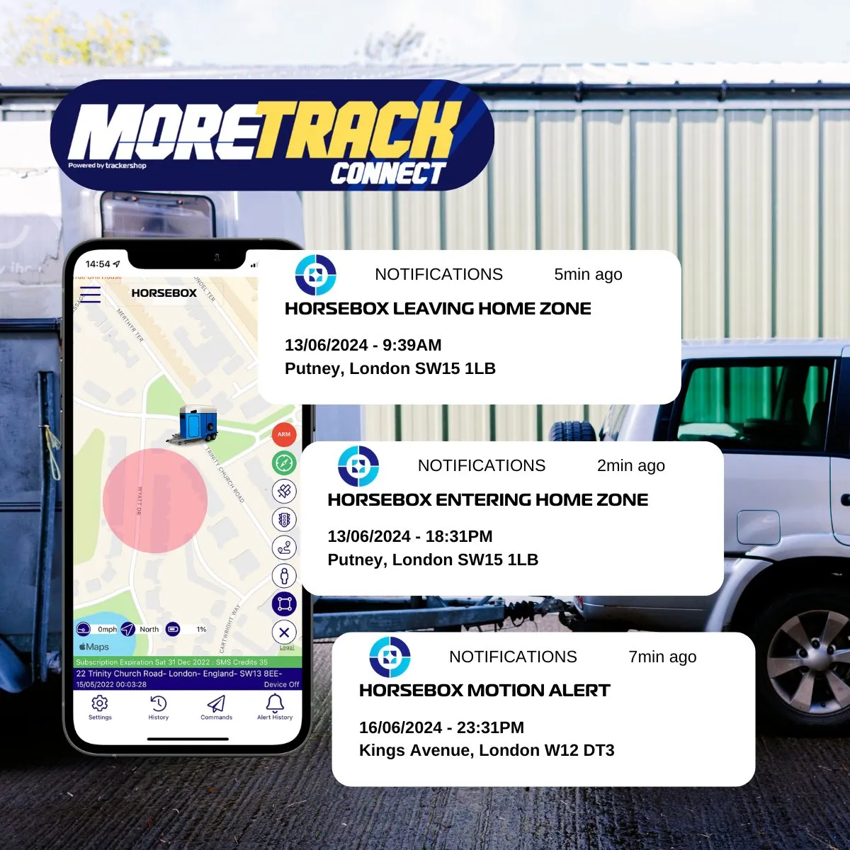 MoreTrack GPS HorseBox Vehicle Tracker