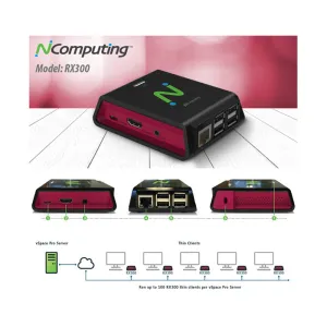 Ncomputing RX300 PC computer hardware   VspacePRo SW Perpetual License Bundled