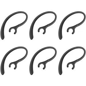 New Bee (Small) Replacement Ear Hook - Universal Clip for Bluetooth Headsets (6-Pack)