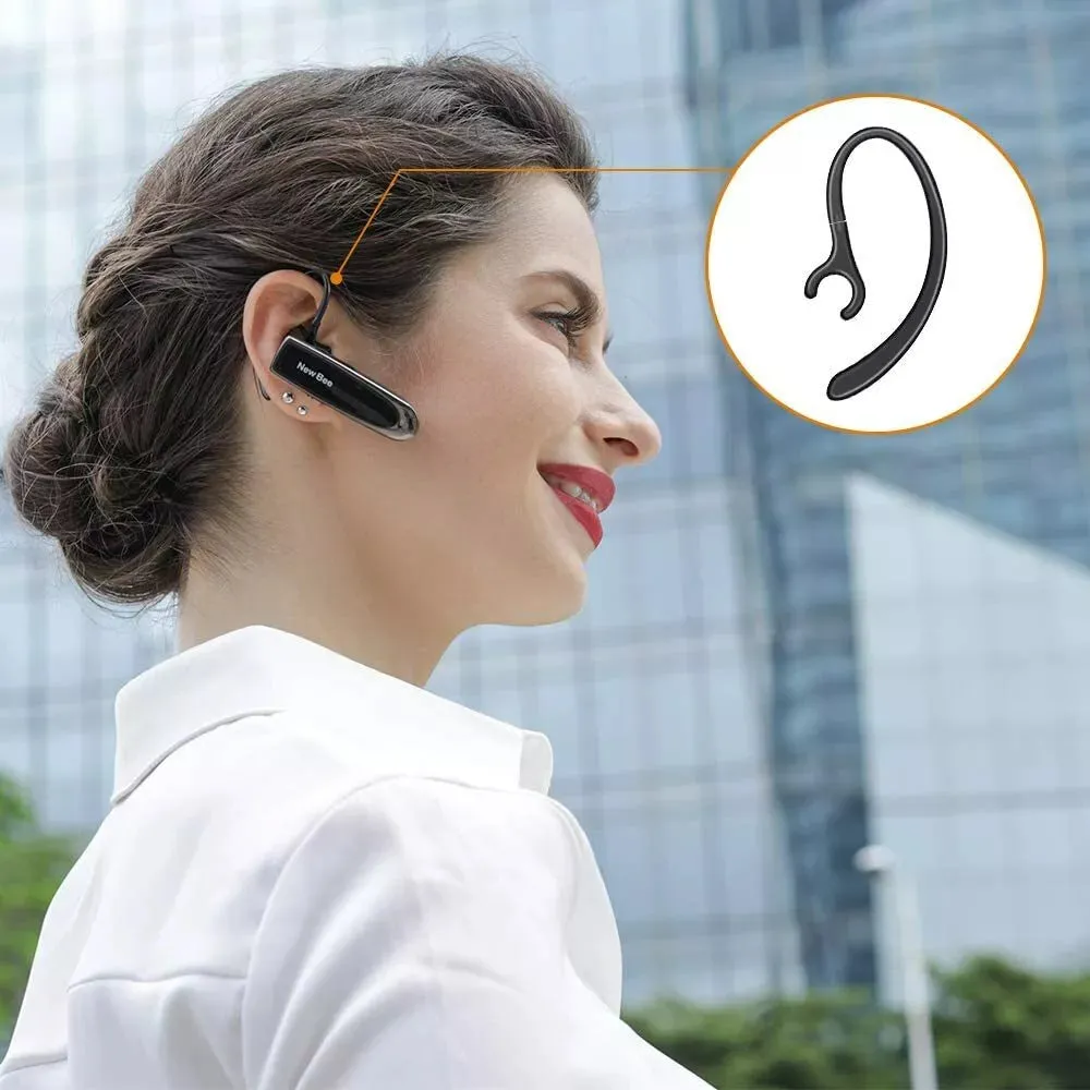 New Bee (Small) Replacement Ear Hook - Universal Clip for Bluetooth Headsets (6-Pack)