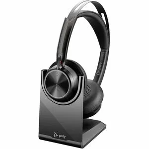 Poly Voyager Focus 2 USB-C-C Headset  USB-C/A Adapter   Charging Stand