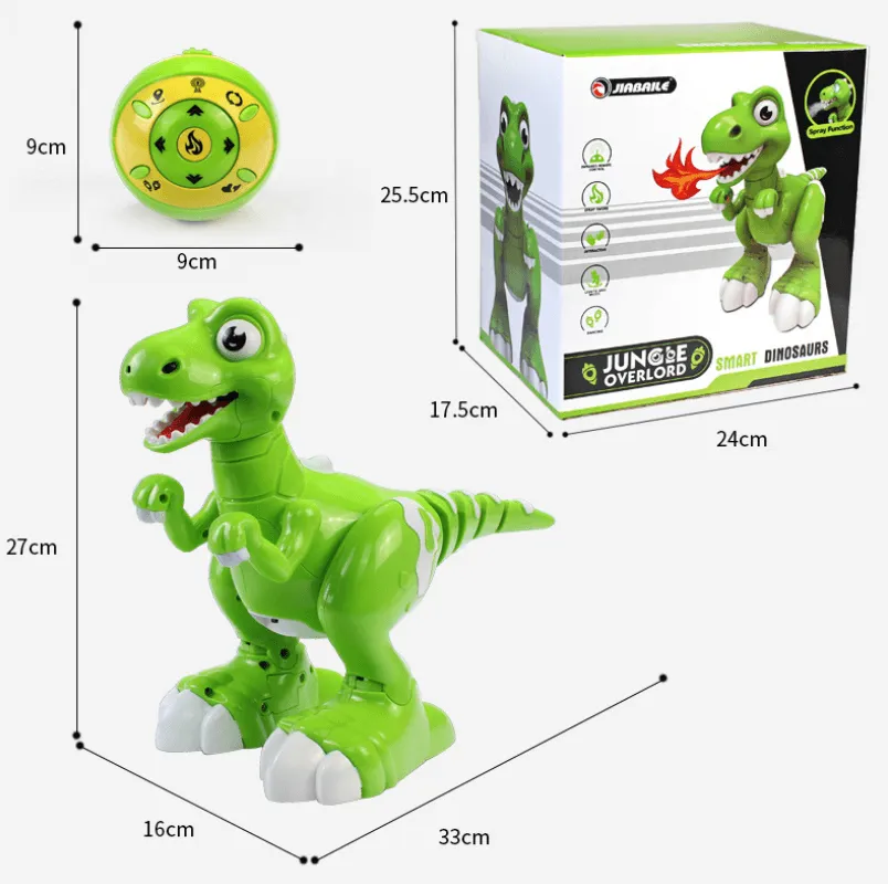 Remote Control Sensing Dinosaur Cartoon Cute Gesture Interactive Electronic Spray Dinosaur Toy