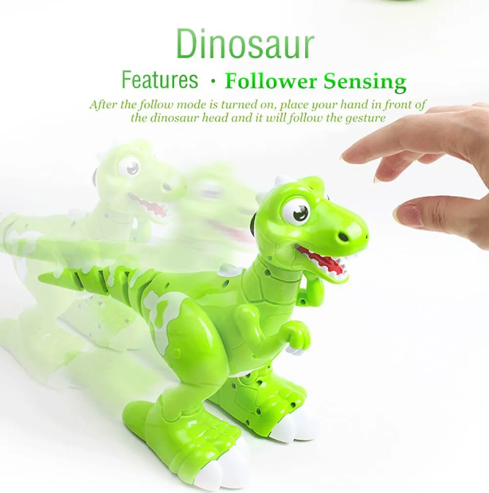 Remote Control Sensing Dinosaur Cartoon Cute Gesture Interactive Electronic Spray Dinosaur Toy
