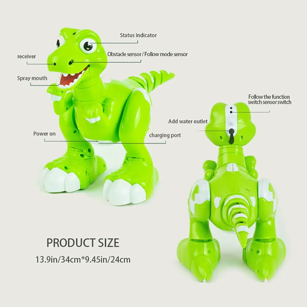 Remote Control Sensing Dinosaur Cartoon Cute Gesture Interactive Electronic Spray Dinosaur Toy