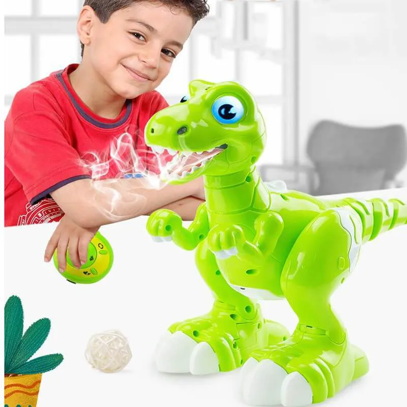 Remote Control Sensing Dinosaur Cartoon Cute Gesture Interactive Electronic Spray Dinosaur Toy