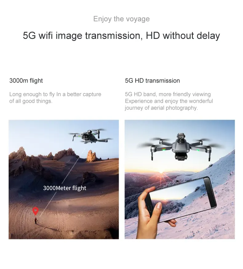 RG101 Pro 4K Drone | 2-Axis Gimbal