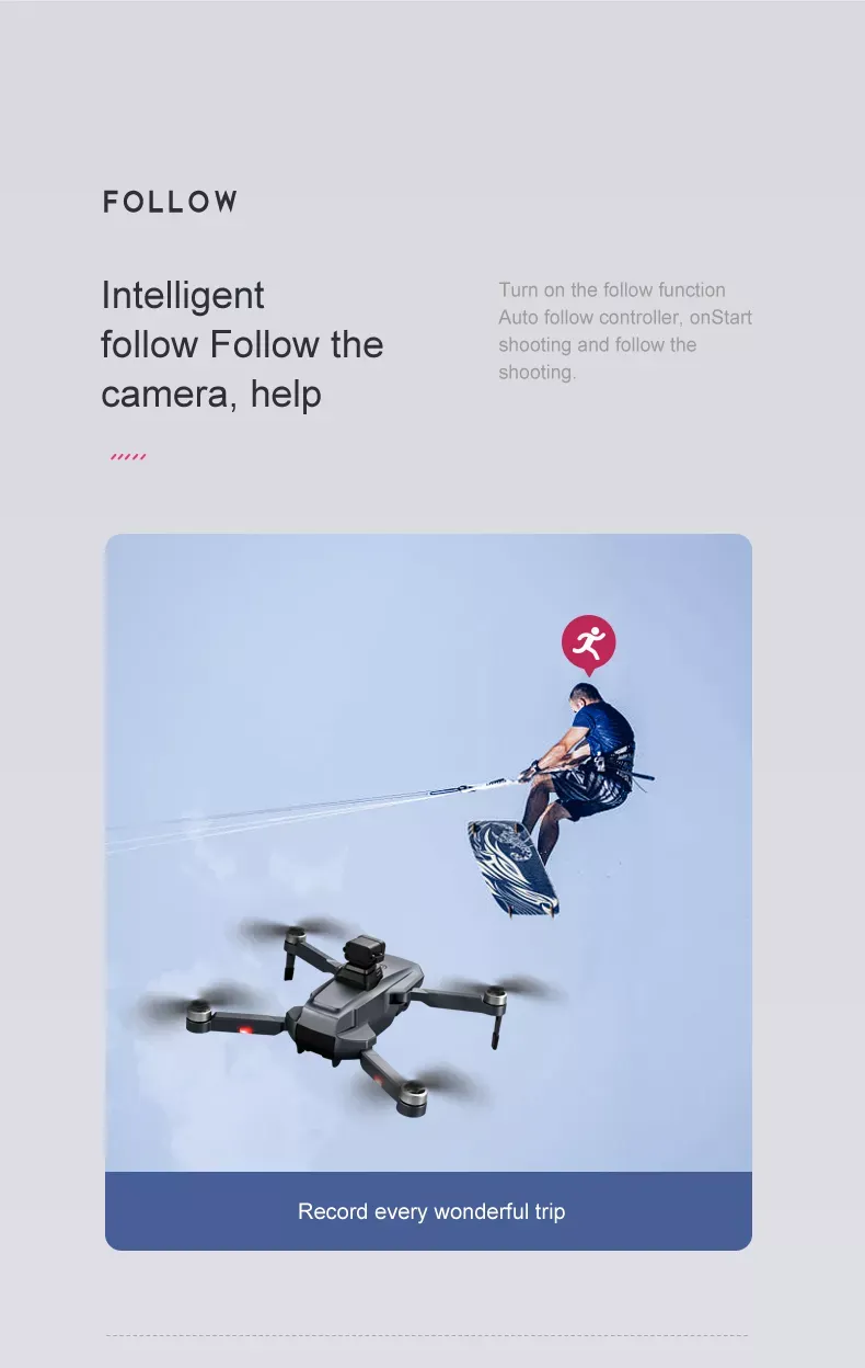RG101 Pro 4K Drone | 2-Axis Gimbal