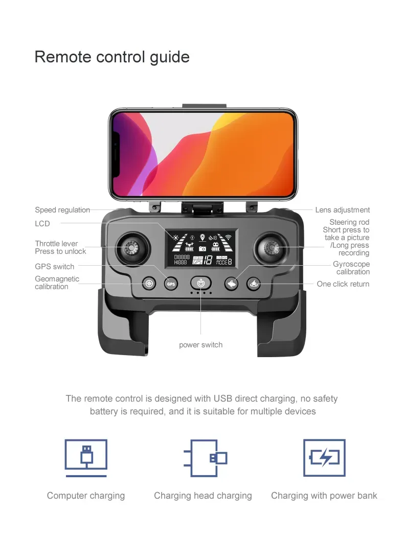 RG101 Pro 4K Drone | 2-Axis Gimbal