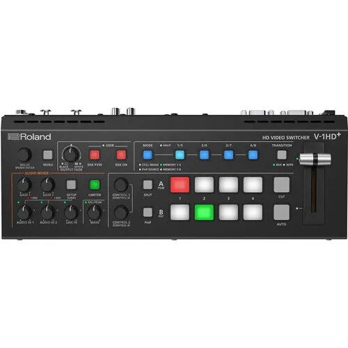 Roland V-1HD 4 x HDMI Switcher   FEELWORLD CUT6 DSLR Monitor Bundle with Battery, Charger, Case
