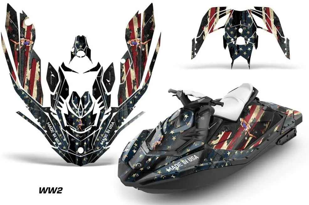 Sea Doo Bombardier Spark (2 UP) Jet Ski Graphics (2014-2023)