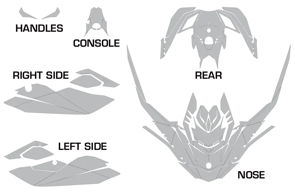 Sea Doo Bombardier Spark (2 UP) Jet Ski Graphics (2014-2023)