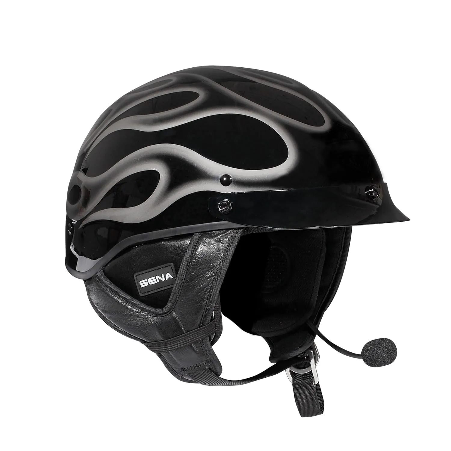 Sena SPH10H-FM Single Pack Bluetooth Headset and Intercom with FM Tuner for Half Helmets
