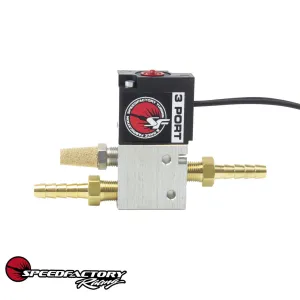 SpeedFactory Racing 3-Port Boost Control Solenoid Kit - 3-Port Solenoid and Mounting Bracket - IG SF-01-051   SF-01-051-B