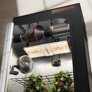 Spider Farmer SF2000 LED Grow Light   2' x 4' Grow Tent   Inline Fan Combo with Speed Controller