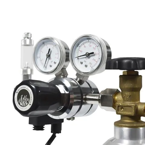 SRA Single Stage CO2 Regulator Kit w/bubble Counter/Solenoid Valve