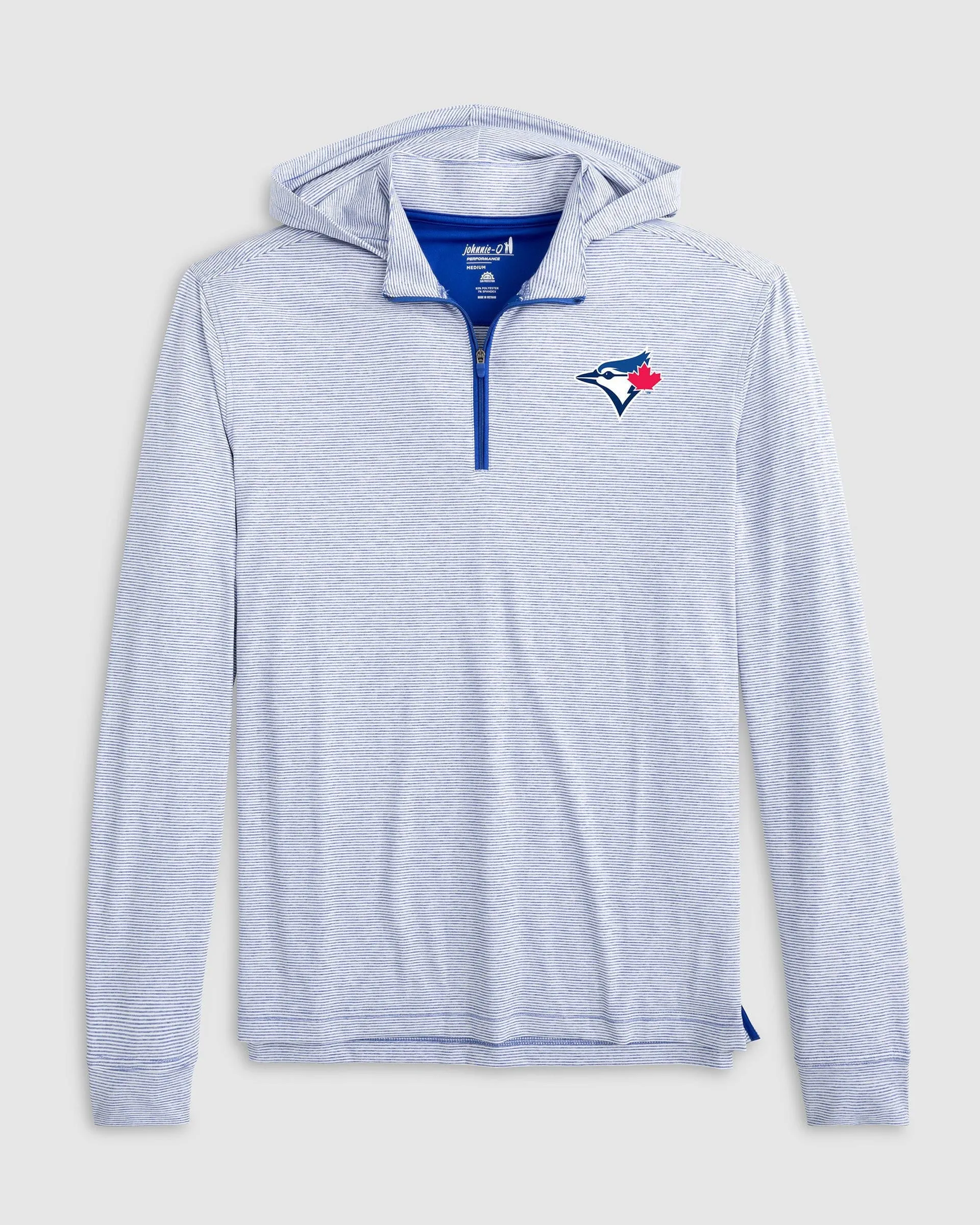 Toronto Blue Jays Hybrid Performance 1/4 Zip Hoodie