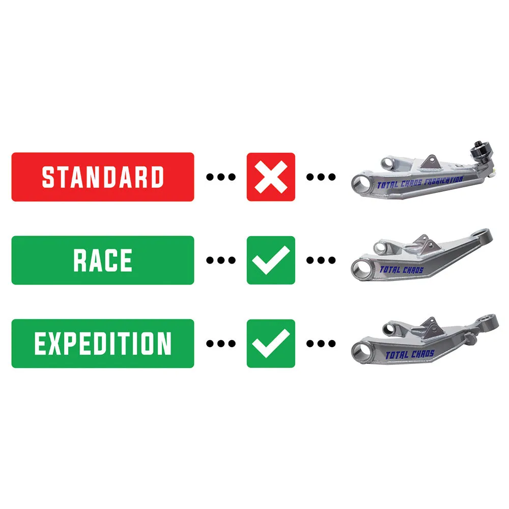 Total Chaos - Replacement Bushing Kit: Lower Control Arms - Expedition Series, Race Series - Toyota Tacoma (2005-2015), FJ Cruiser (2007-2009), Lexus GX470 (2003-2009)