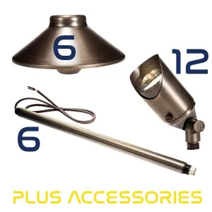 Total Light® Up Light and Path Light Combo #4 Complete Landscape Kit