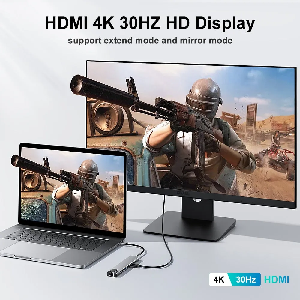 USB-C Hub with HDMI: Multiple Ports and High-Speed Transfer