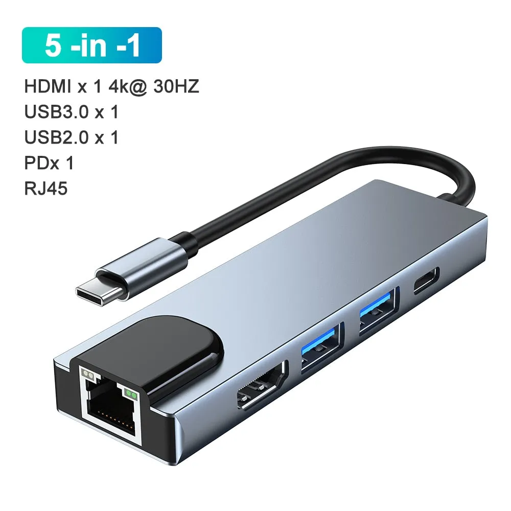 USB-C Hub with HDMI: Multiple Ports and High-Speed Transfer