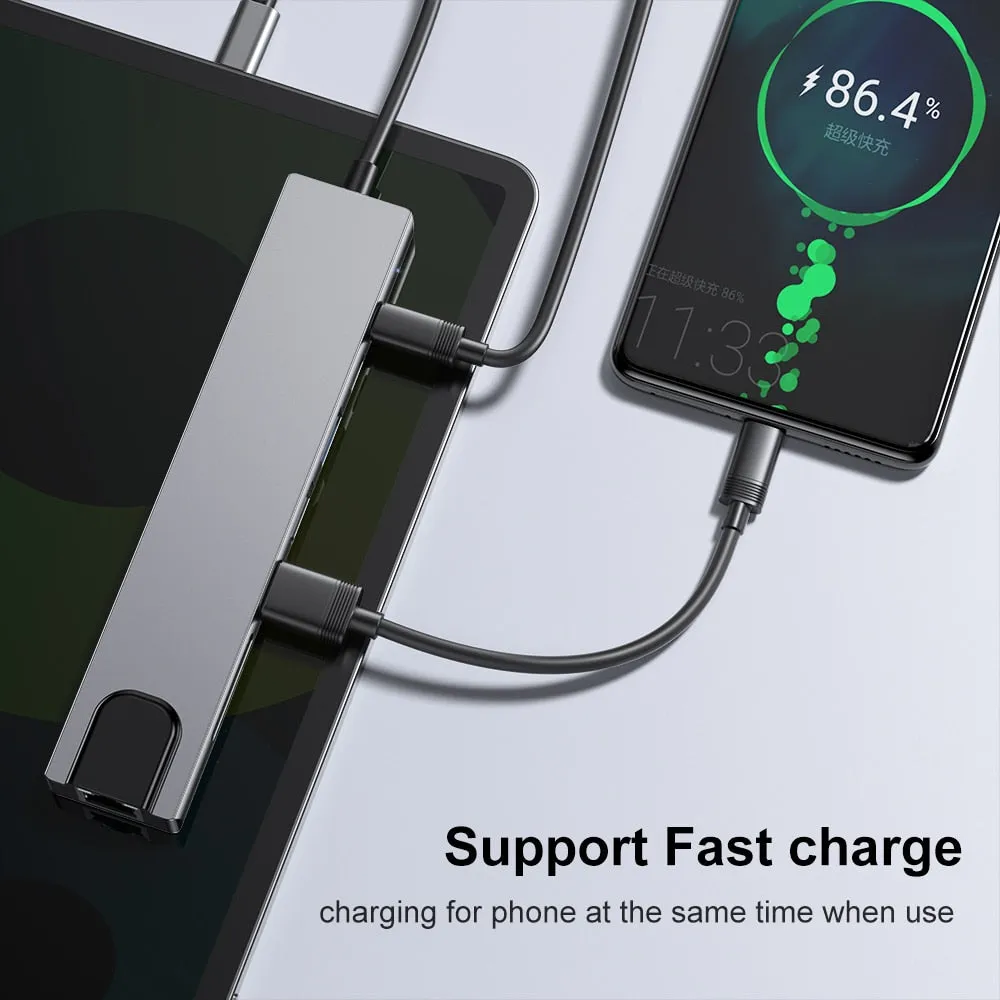 USB-C Hub with HDMI: Multiple Ports and High-Speed Transfer