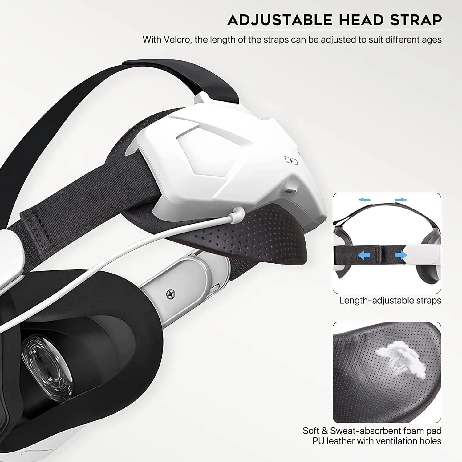 VR headsets real virtual world accessories adjustable head support for Oculus Quest 2 vr headset simulator kids vr game machine